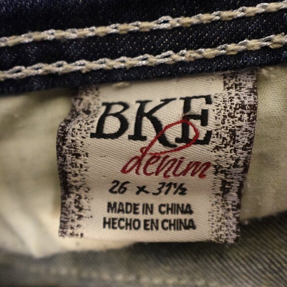 BKE jeans Payton bootcut women's 26 dark wash blue mid rise - Picture 11 of 12